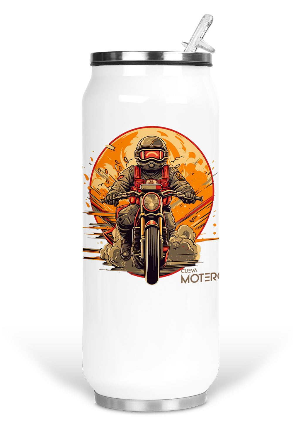 Termo de acero tipo lata 450 ml. con Diseño 3