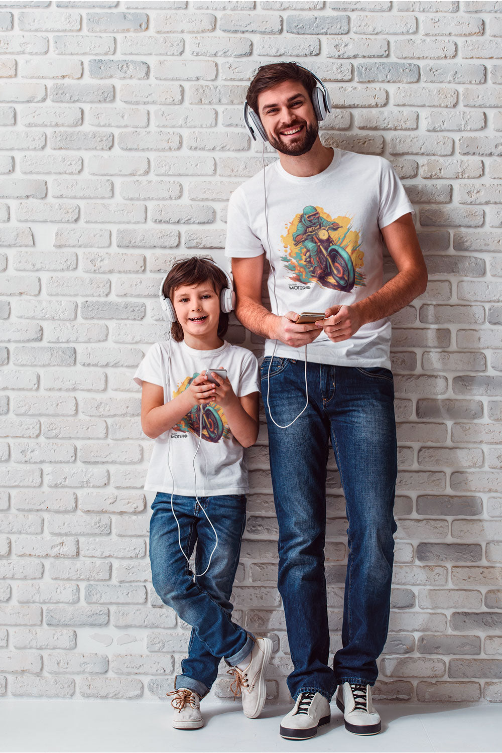 Playera poliéster blanca para niños diseño 4