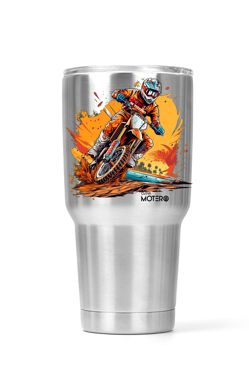 Termo tipo viajero de acero doble con capacidad de 20 oz Diseño 5