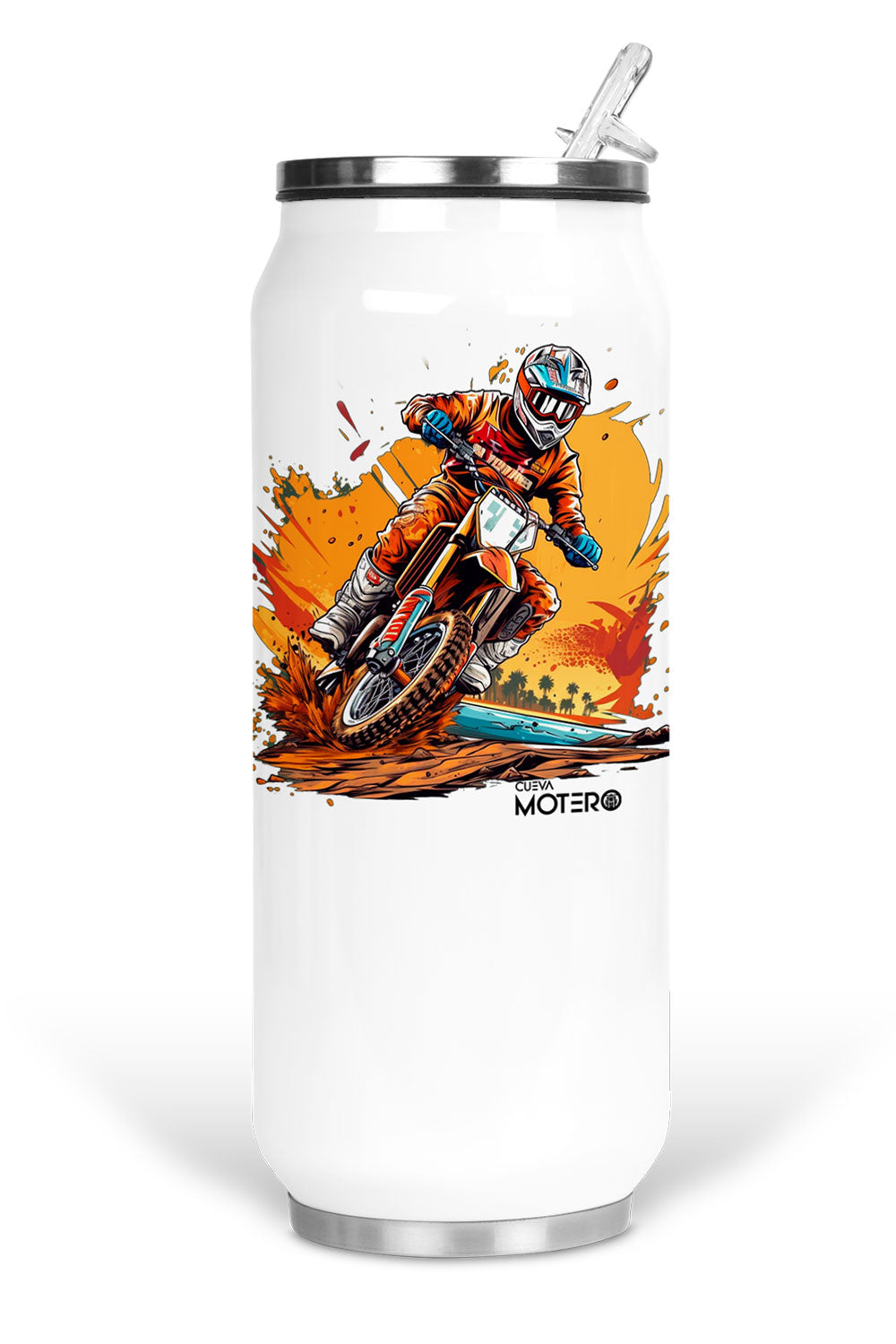 Termo de acero tipo lata 450 ml con Diseño 5