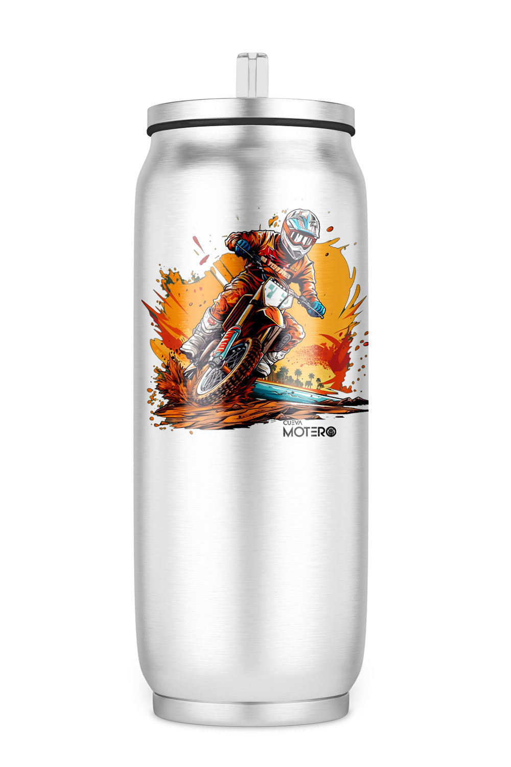 Termo de acero tipo lata 450 ml con Diseño 5