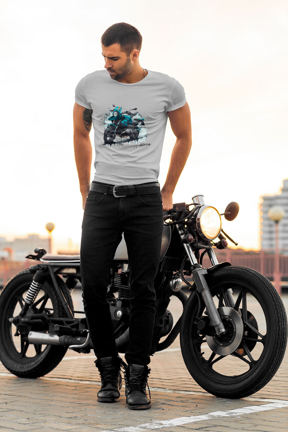 Playera de algodón para hombre diseño 53
