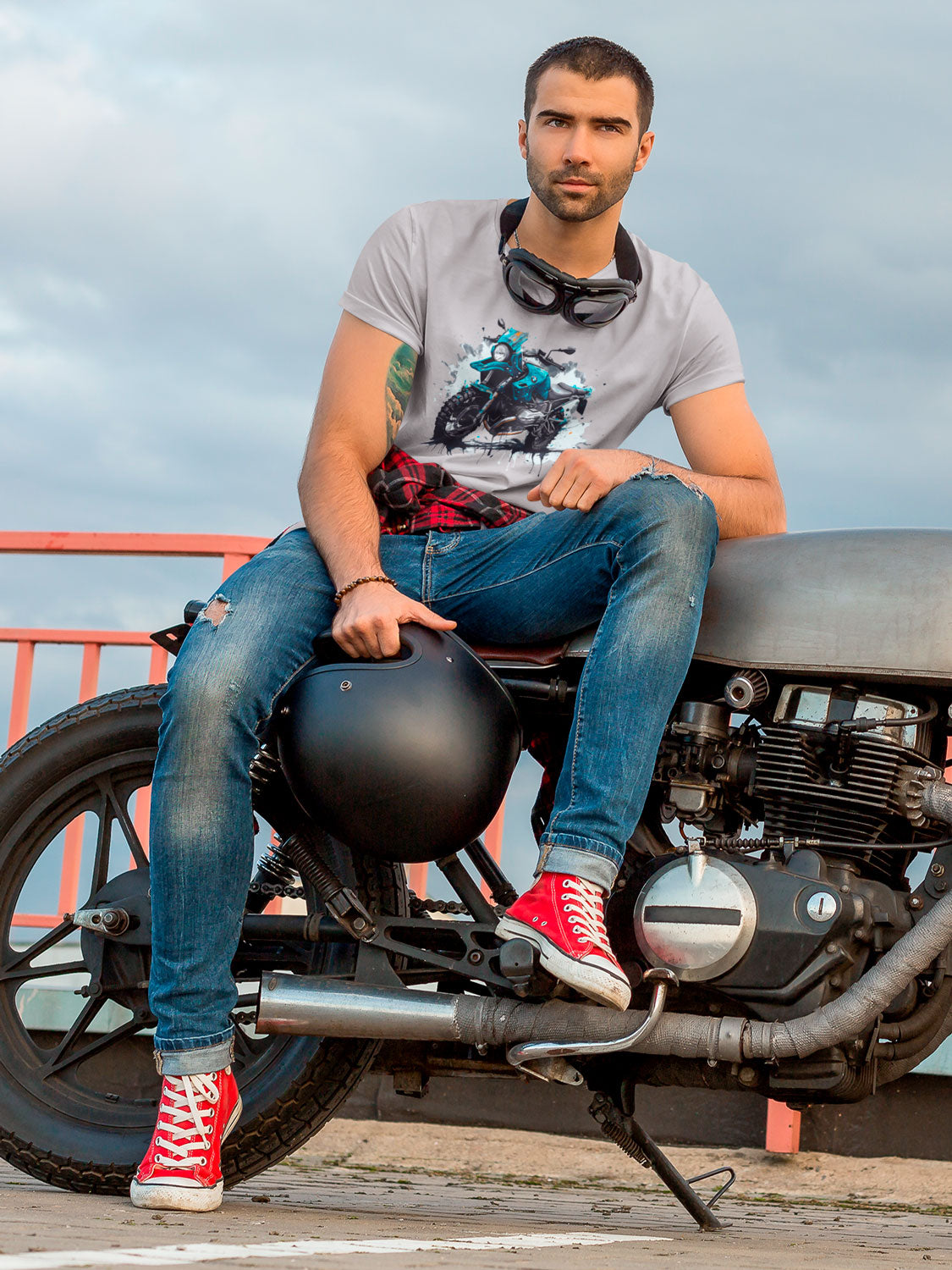 Playera de algodón para hombre diseño 53