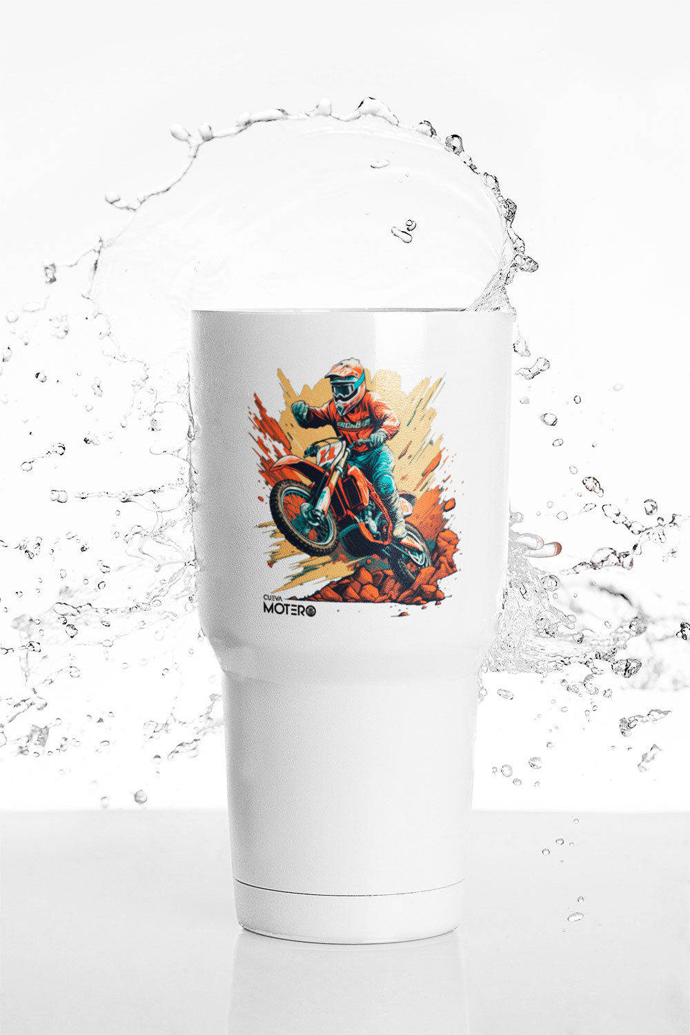 Termo tipo viajero de acero doble con capacidad de 20 oz Diseño 6