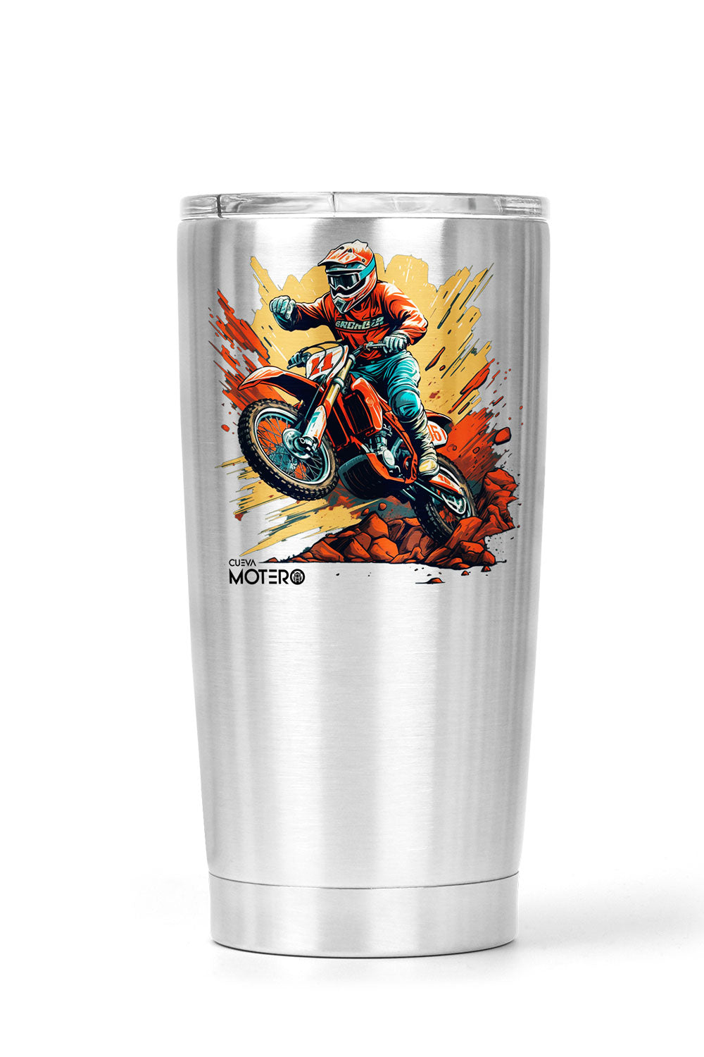 Termo tipo viajero de acero con capacidad de 20 oz Diseño 6