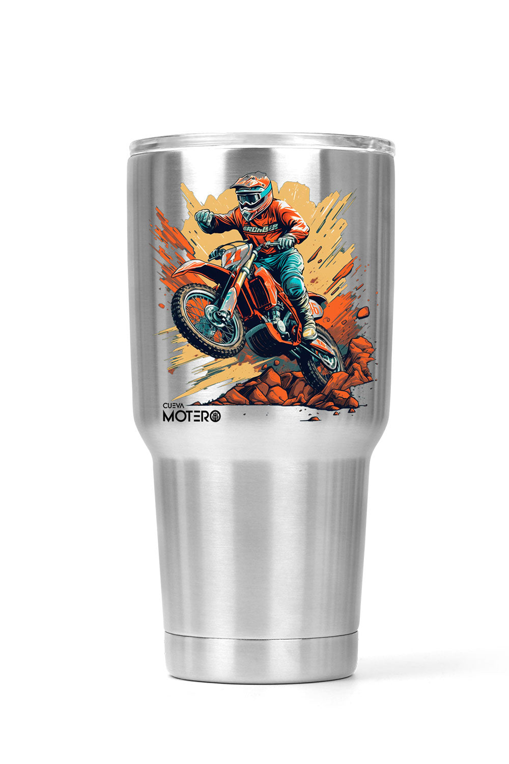 Termo tipo viajero de acero doble con capacidad de 20 oz Diseño 6