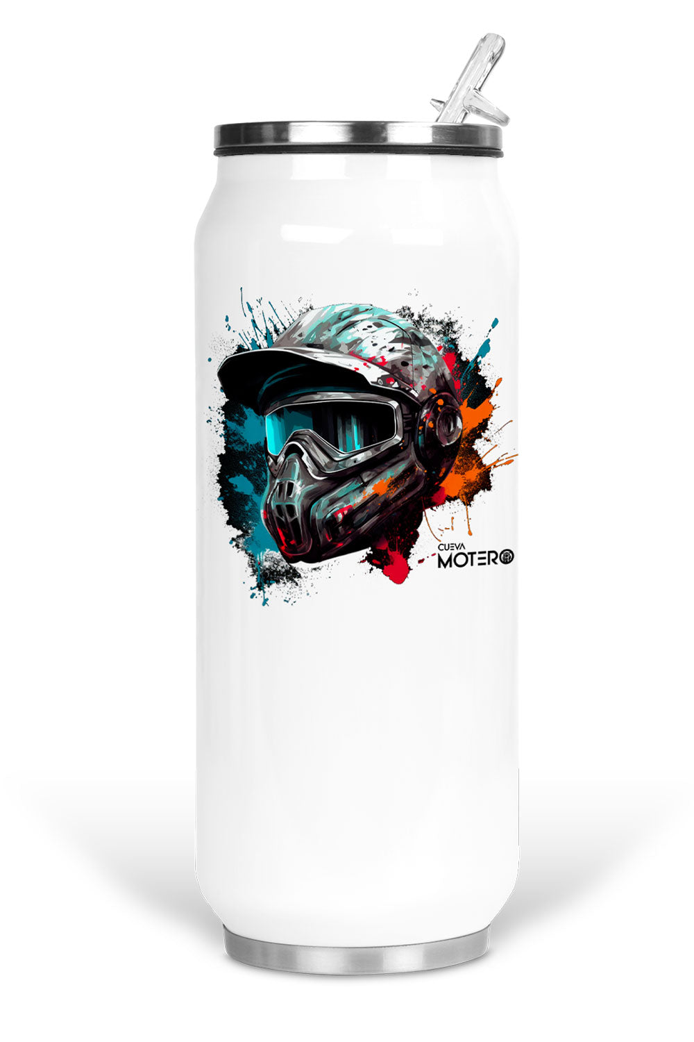 Termo de acero tipo lata de 450 ml con Diseño 67