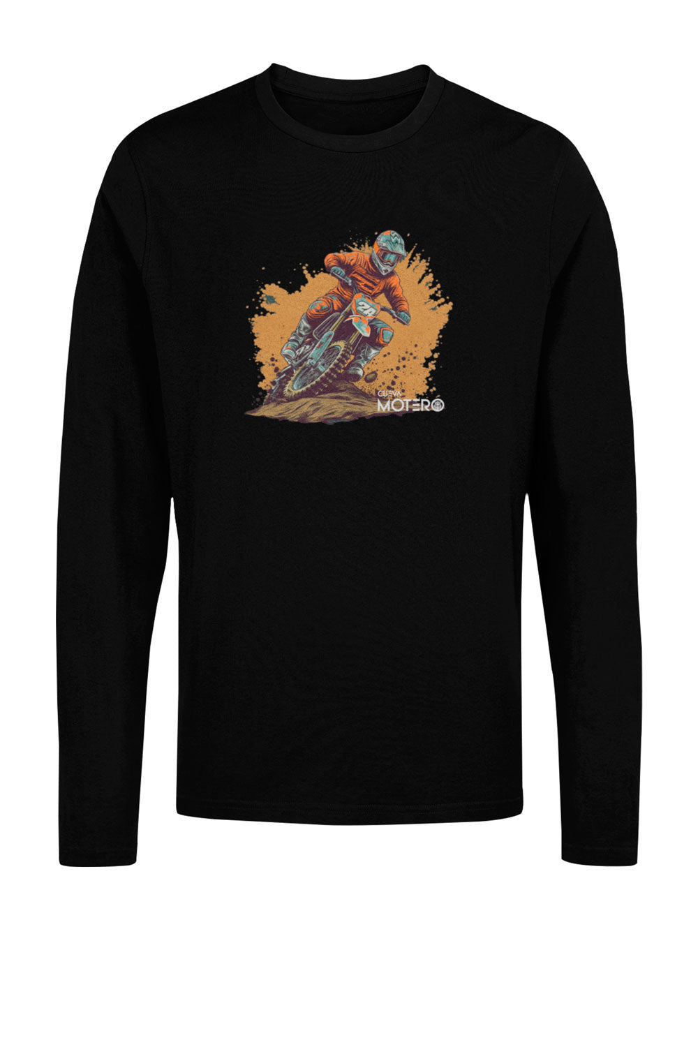 Playera hombre manga larga de algodón Diseño 7