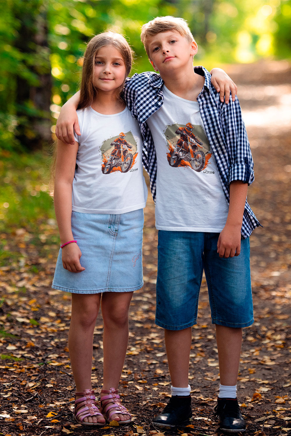 Playera poliéster blanca para niños diseño 9