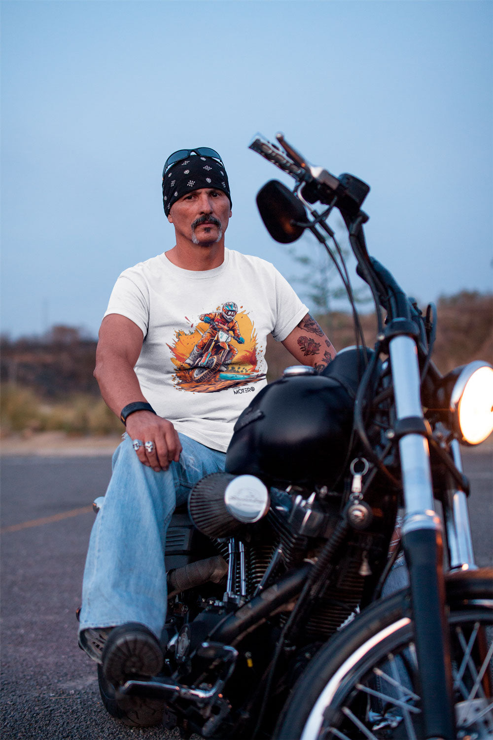 Playera de poliéster blanca para hombre Diseño 5