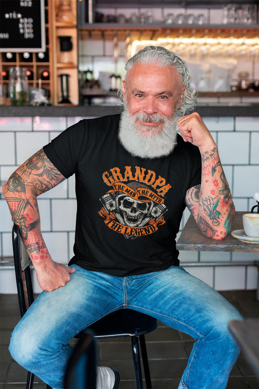 Playera de algodón para hombre diseño T19