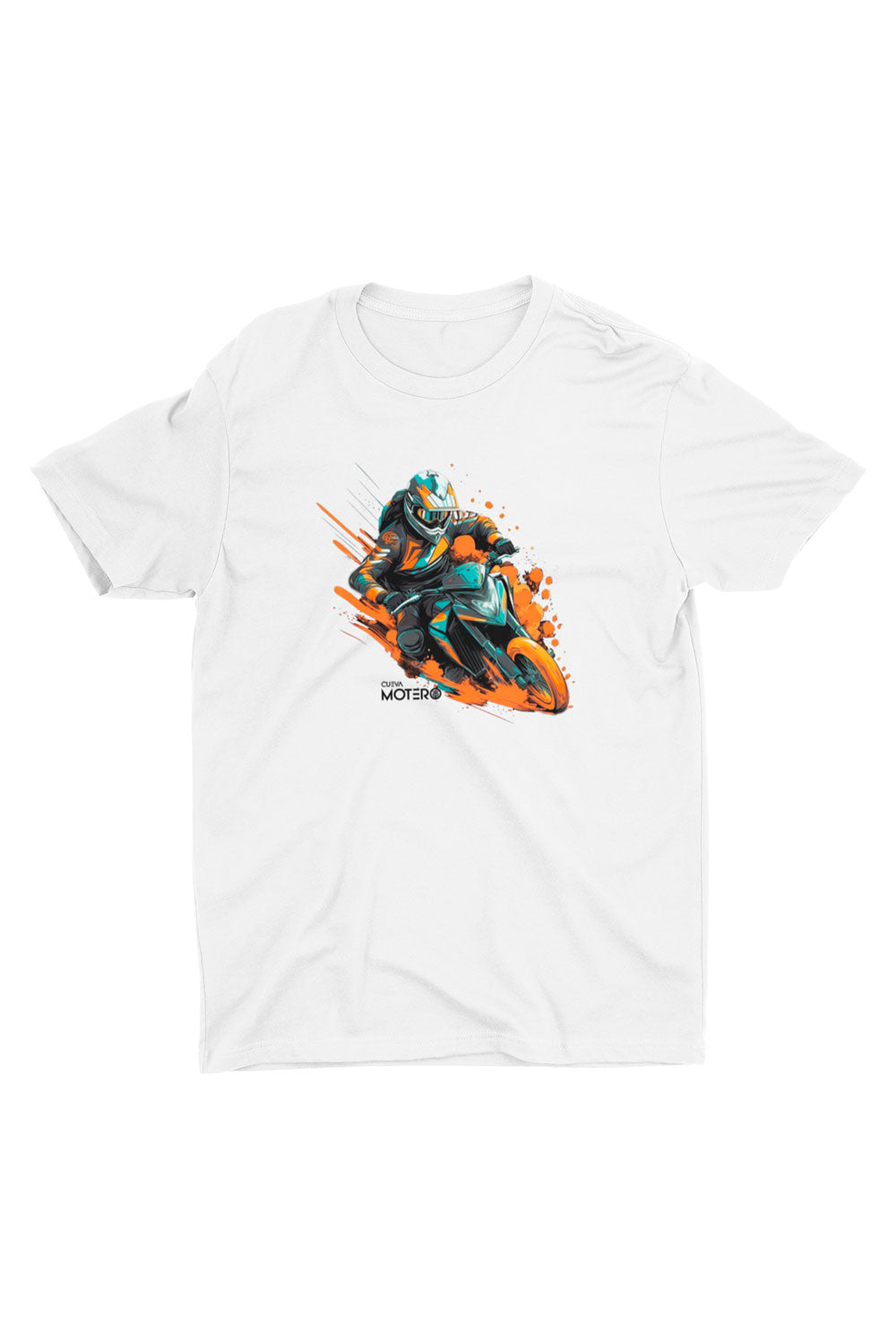 Playera de poliéster blanca para hombre Diseño 13