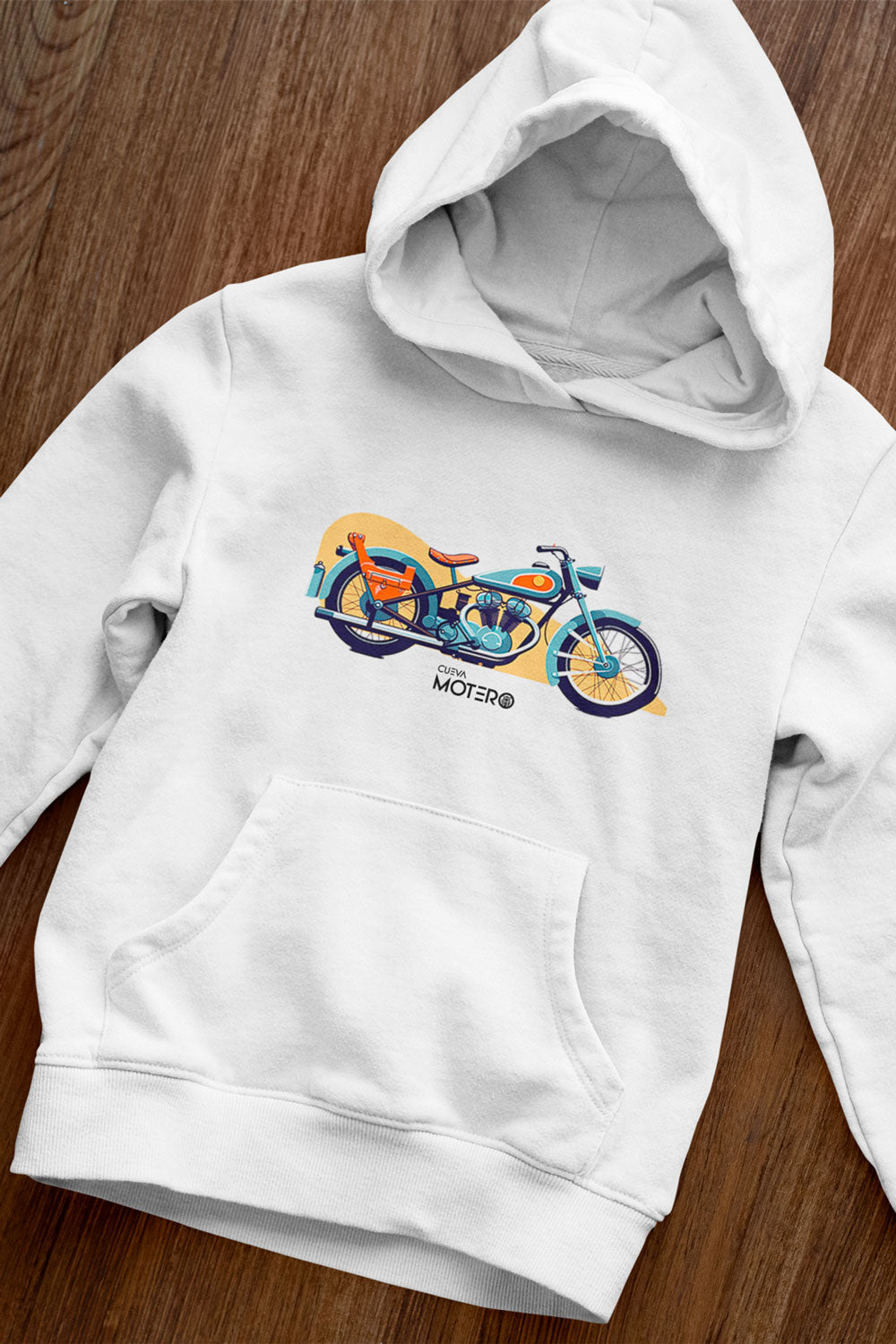 Sudadera unisex blanca diseño 1