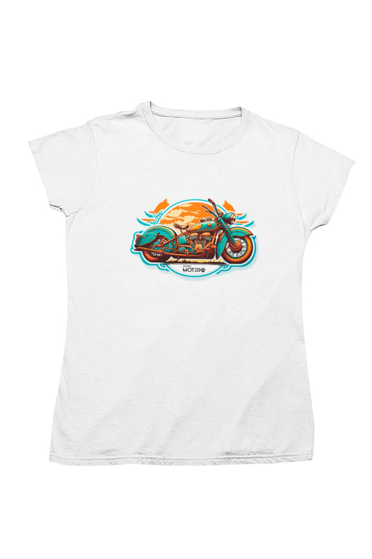 Playera poliéster blanca para mujer diseño 10