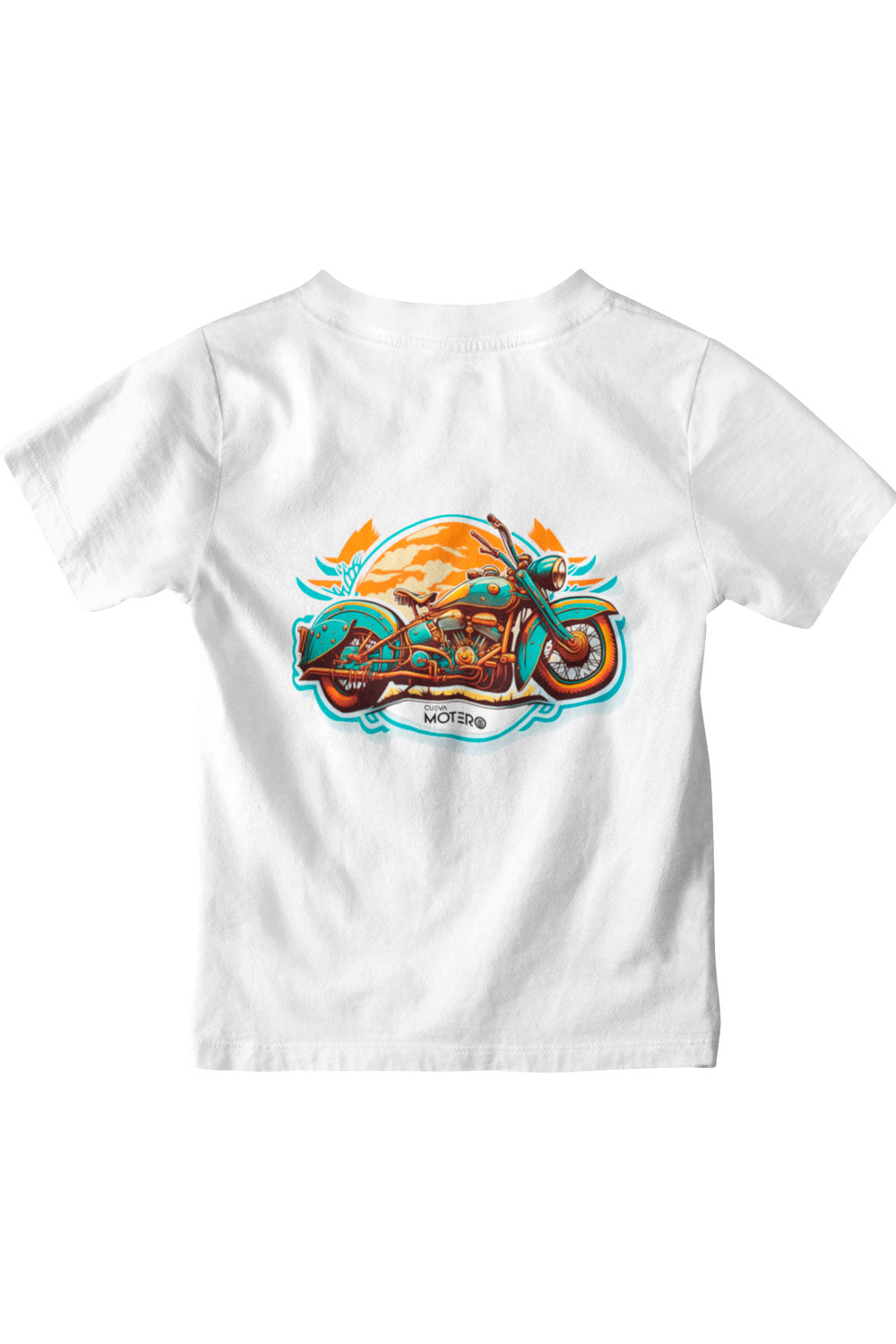 Playera poliéster blanca para niños diseño 10