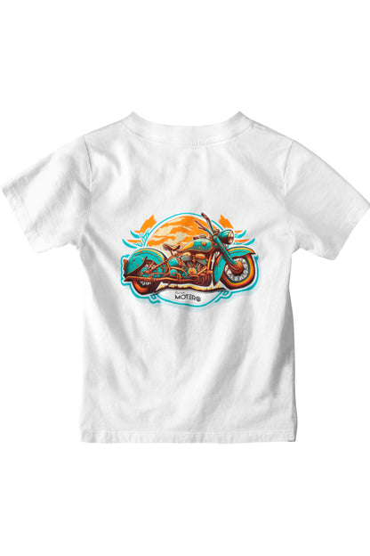 Playera poliéster blanca para niños diseño 10