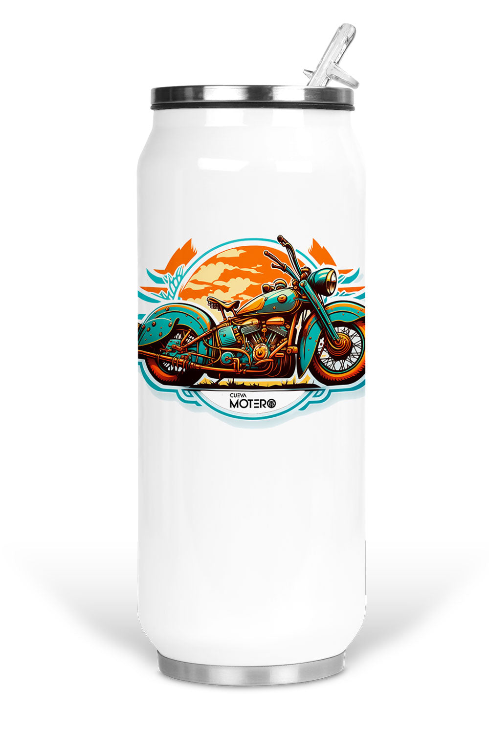 Termo de acero tipo lata 450 ml con Diseño 10