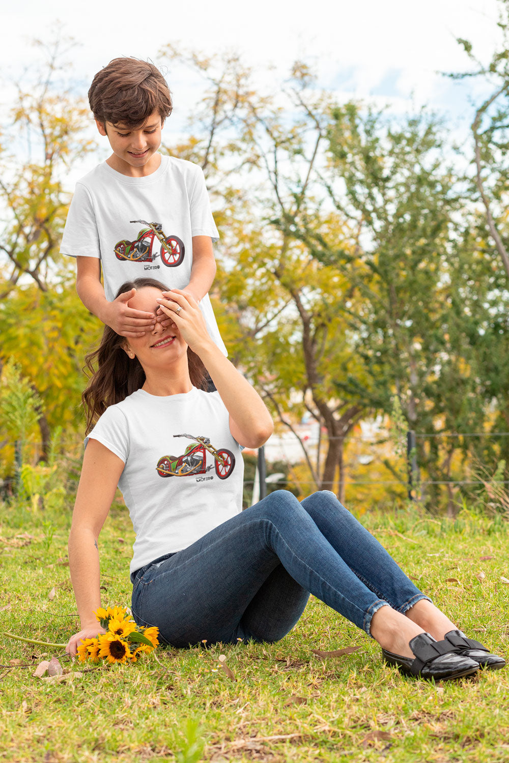 Playera poliéster blanca para niños diseño 116