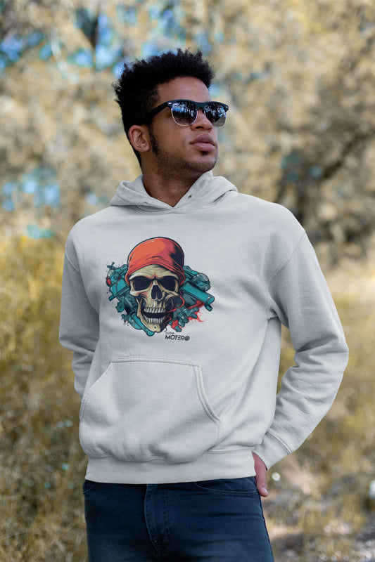 Sudadera unisex blanca diseño 118