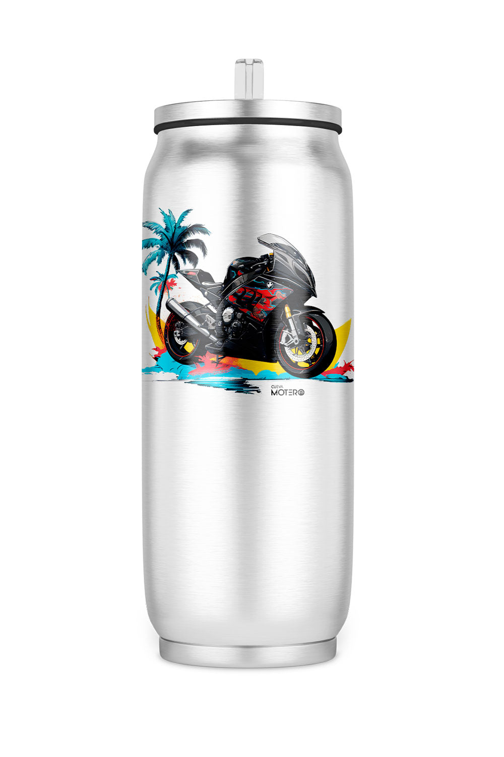 Termo de acero tipo lata de 450 ml con Diseño 119