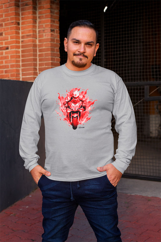 Playera hombre manga larga de algodón Diseño 120