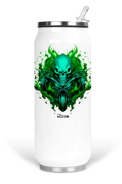 Termo de acero tipo lata de 450 ml con Diseño 121