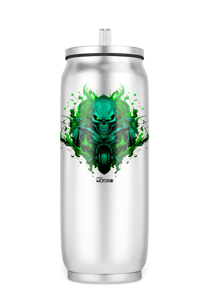 Termo de acero tipo lata de 450 ml con Diseño 121