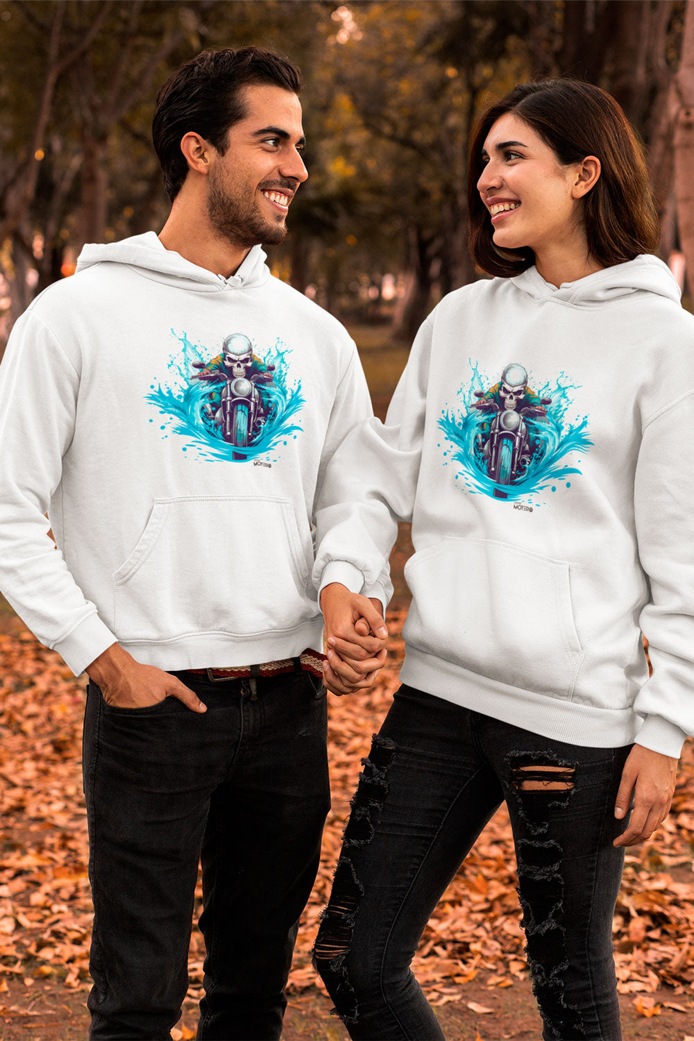 Sudadera unisex blanca diseño 124