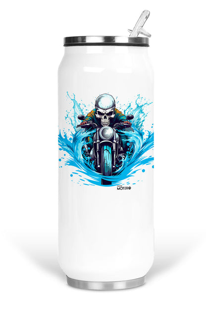 Termo de acero tipo lata de 450 ml con Diseño 124