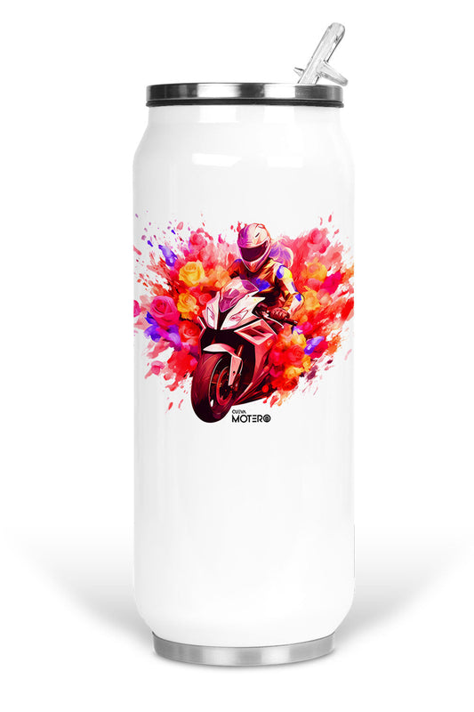 Termo de acero tipo lata de 450 ml con Diseño 126