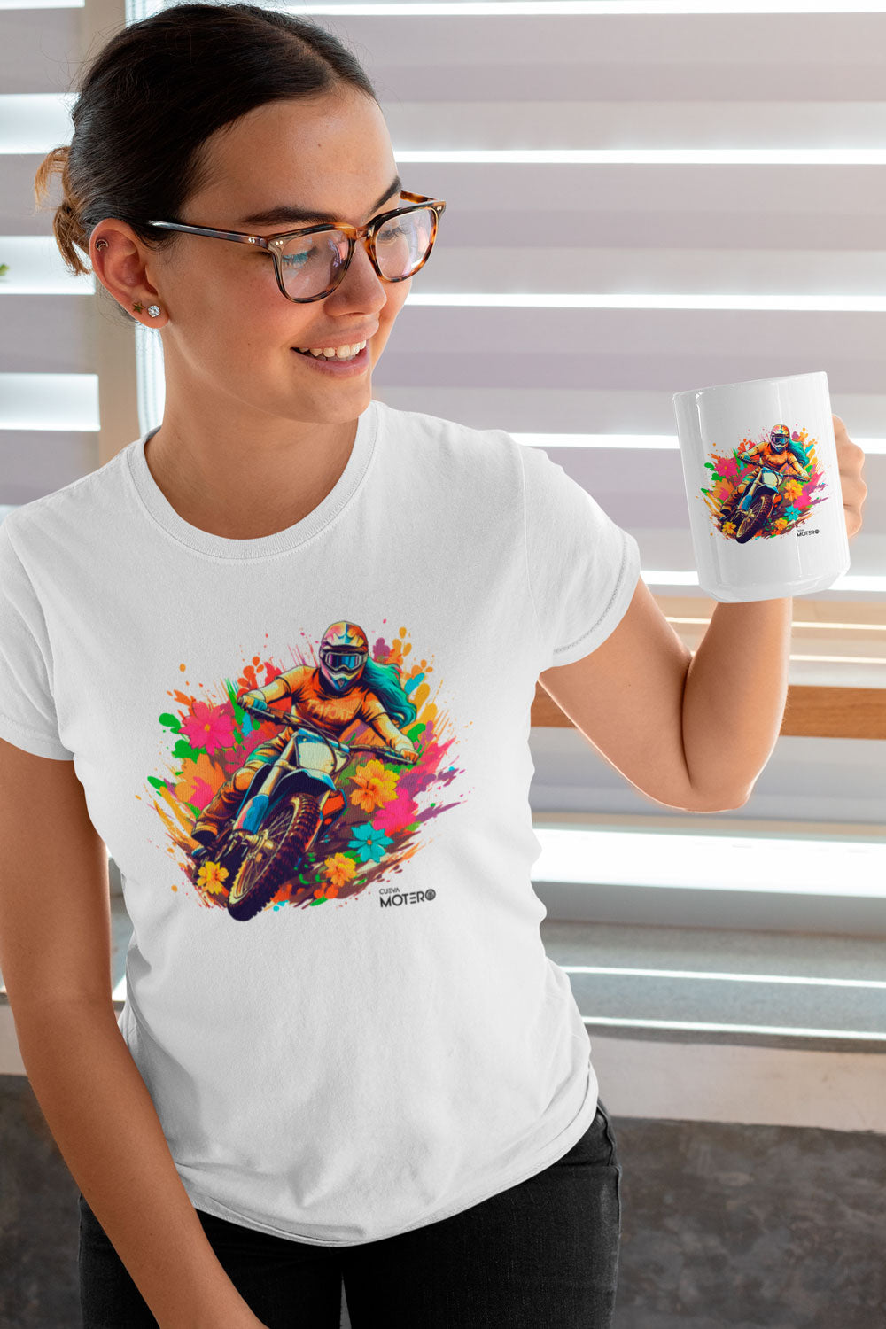 Playera algodón para mujer diseño 128