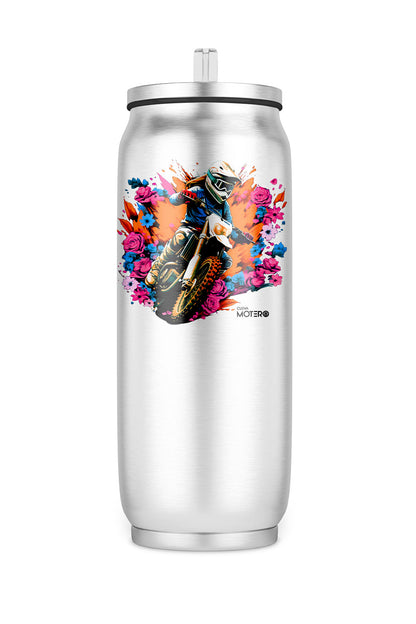 Termo de acero tipo lata de 450 ml con Diseño 129