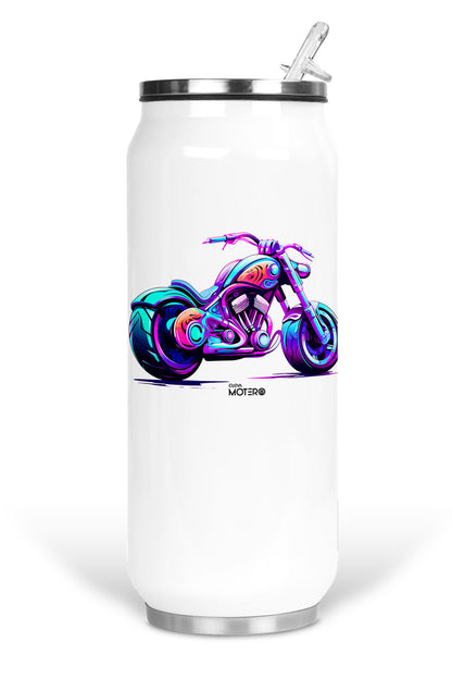 Termo de acero tipo lata de 450 ml con Diseño 130