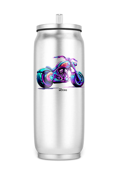 Termo de acero tipo lata de 450 ml con Diseño 130