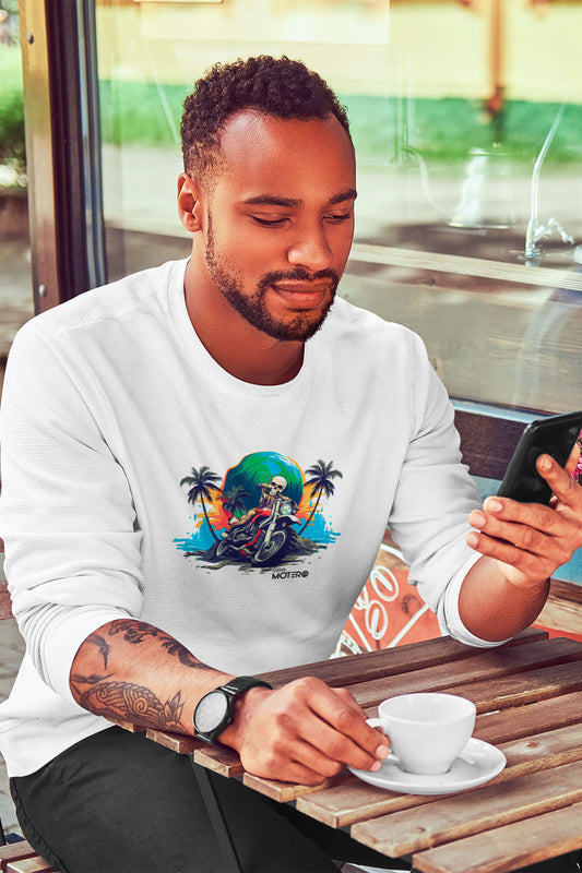Playera hombre manga larga de algodón Diseño 132