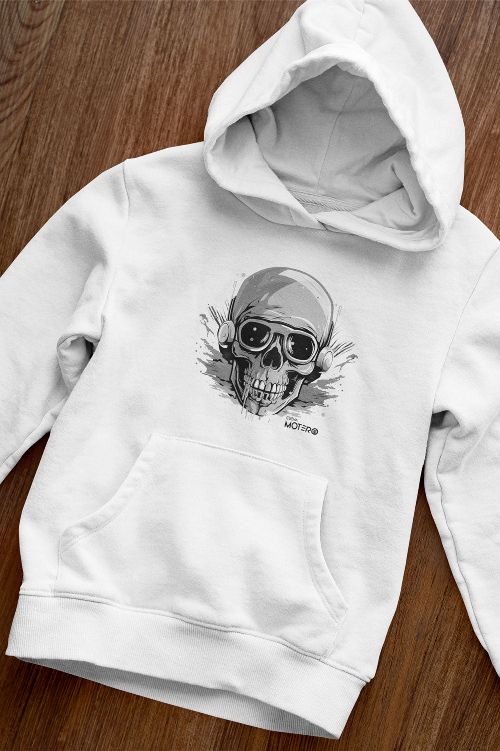 Sudadera unisex blanca diseño 135