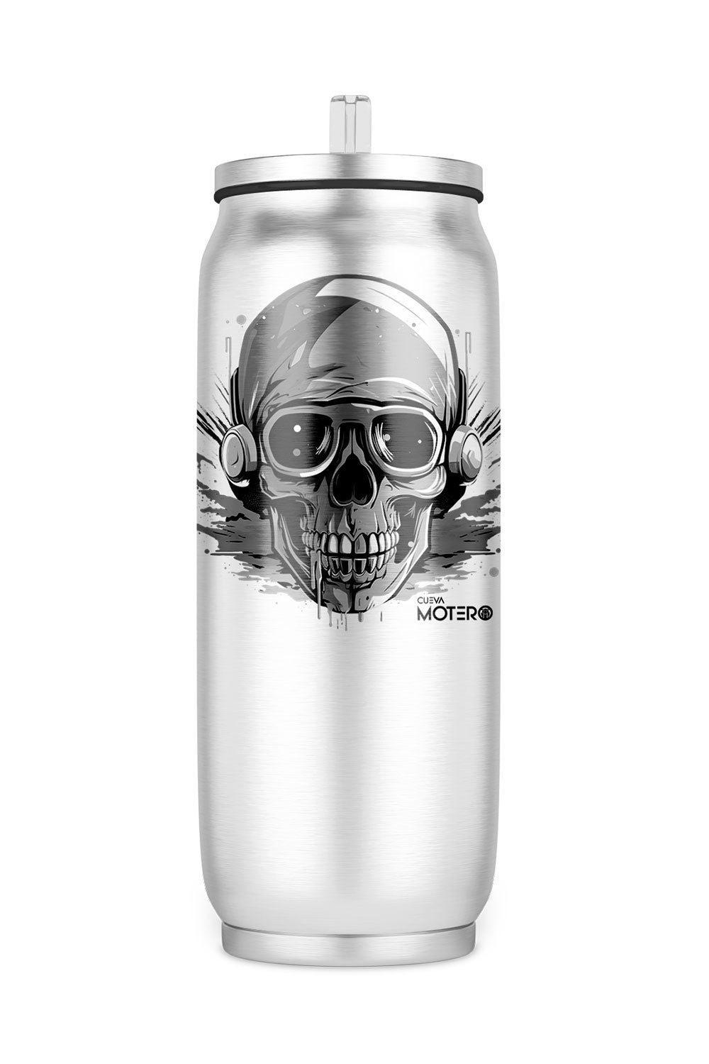 Termo de acero tipo lata de 450 ml con Diseño 135