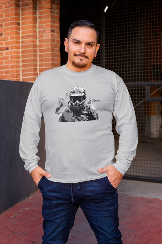 Playera hombre manga larga de algodón Diseño 137