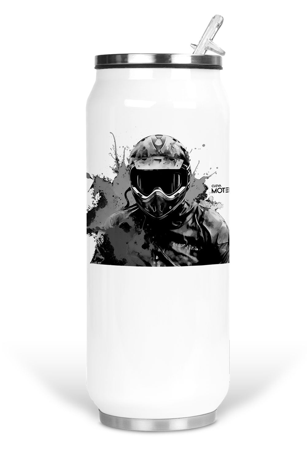 Termo de acero tipo lata de 450 ml con Diseño 137