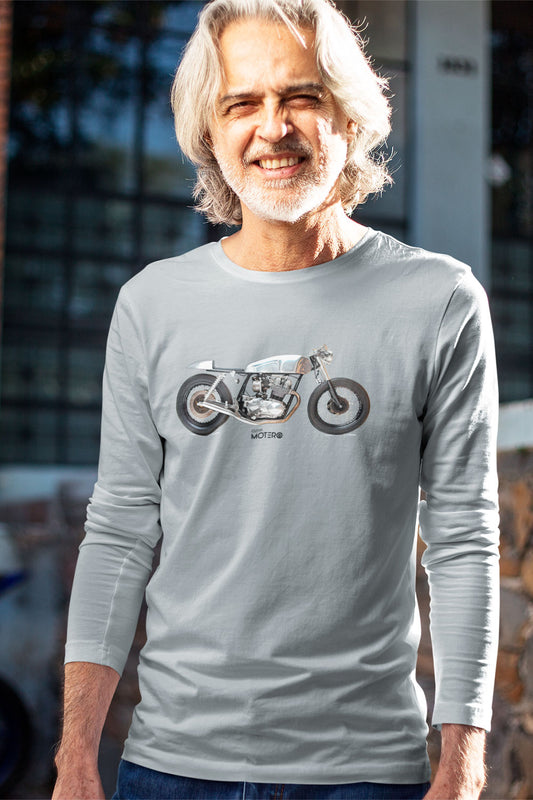 Playera hombre manga larga de algodón Diseño 139