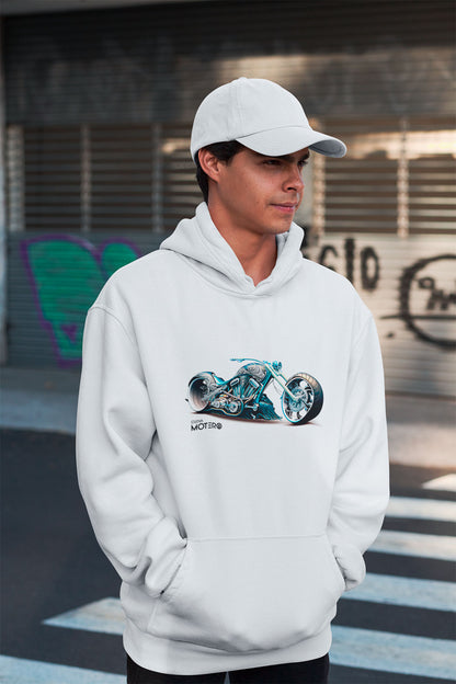 Sudadera unisex blanca diseño 140