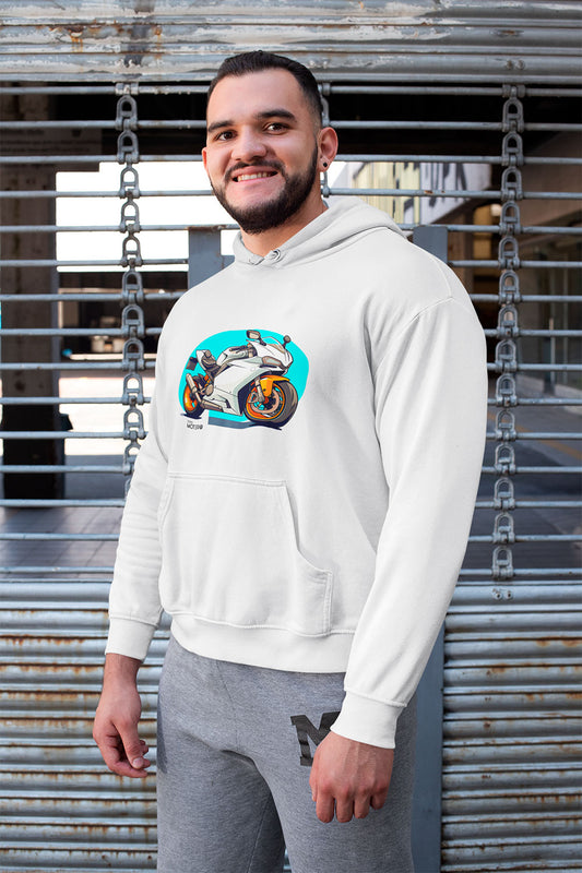 Sudadera unisex blanca diseño 141