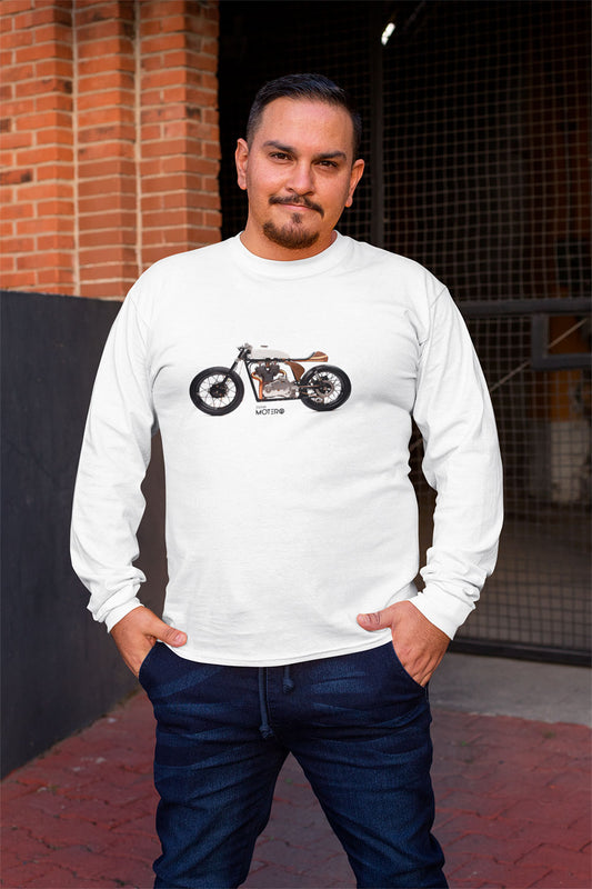Playera hombre manga larga de algodón Diseño 142
