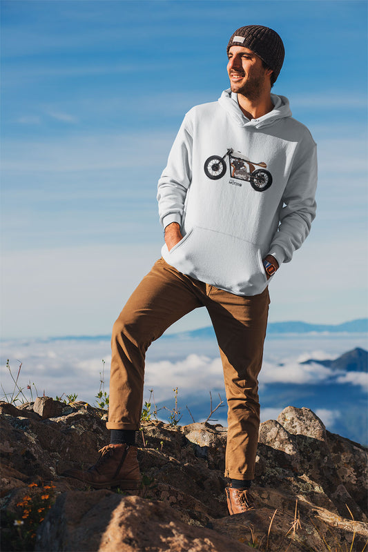 Sudadera unisex blanca diseño 142