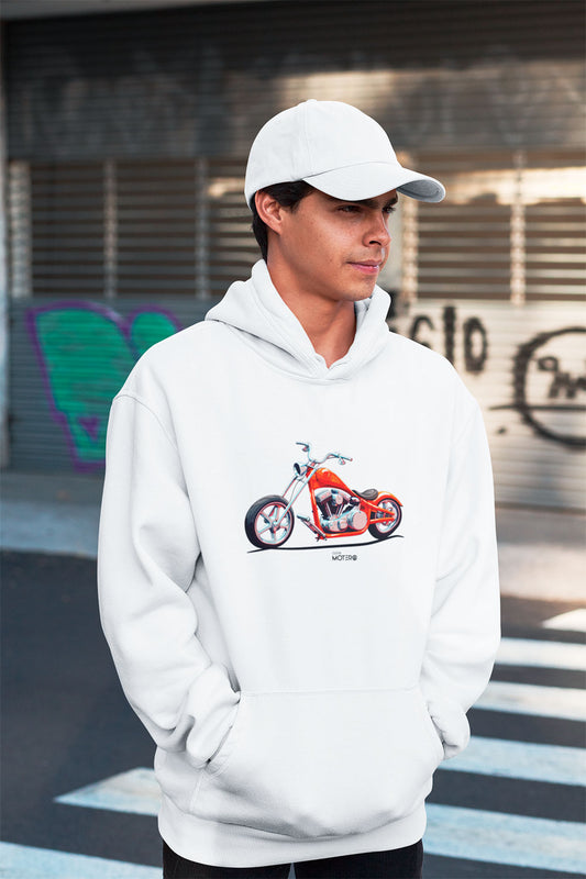 Sudadera unisex blanca diseño 144