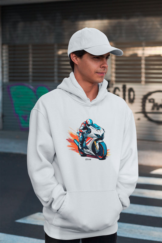 Sudadera unisex blanca diseño 155