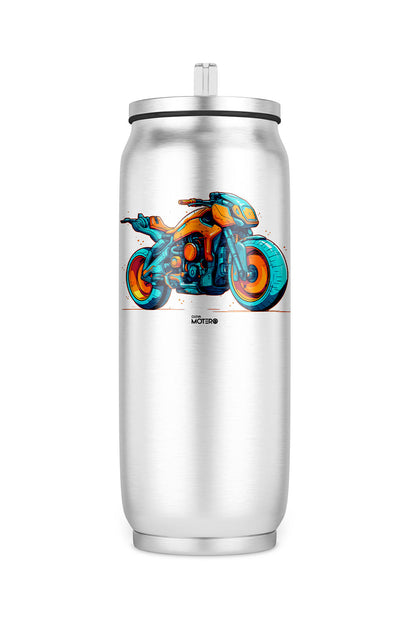 Termo de acero tipo lata de 450 ml con Diseño 156