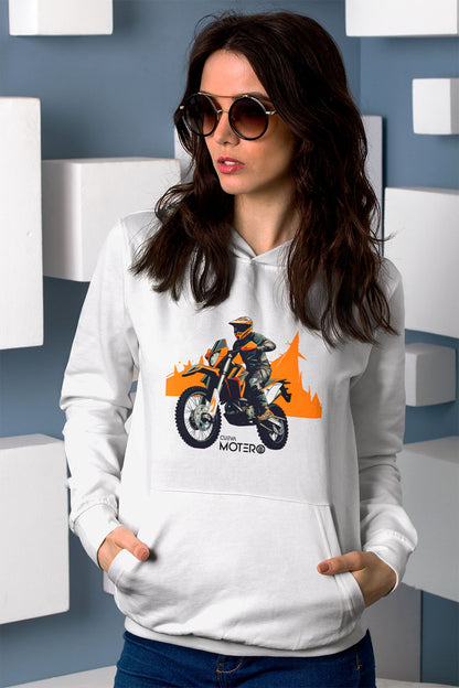 Sudadera unisex blanca diseño 159