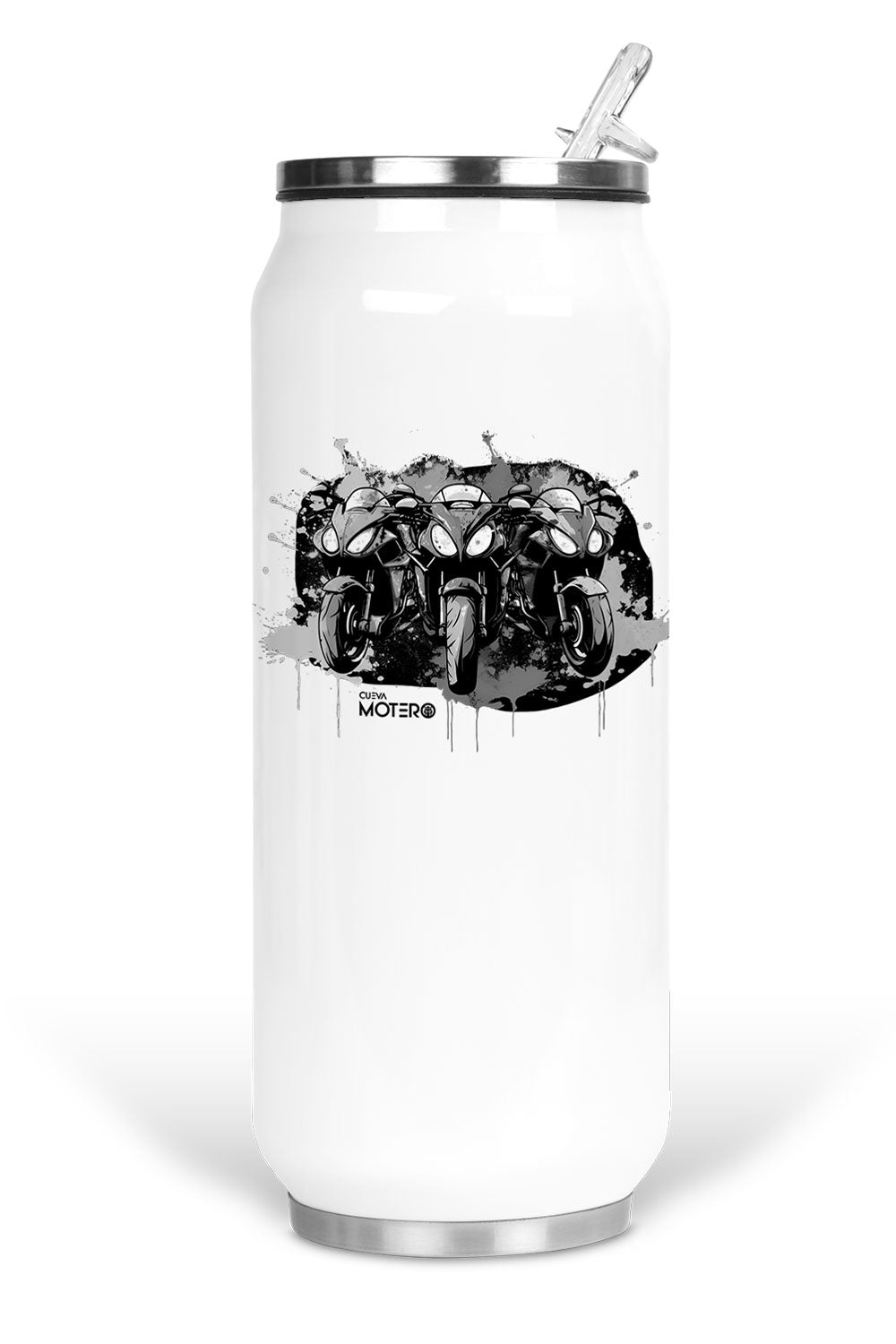 Termo de acero tipo lata de 450 ml con Diseño 163