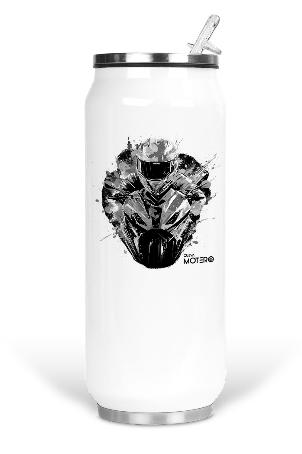 Termo de acero tipo lata de 450 ml con Diseño 164